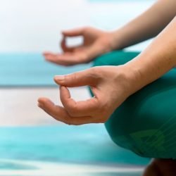 person practicing Soham Dhyana Meditation